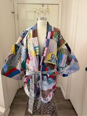 RARE Romance Was Born Patchwork Coat